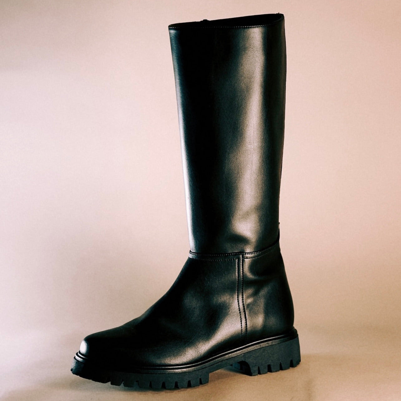 BHAVA VEGAN PORTLAND KNEE HIGH TREAD BOOT
