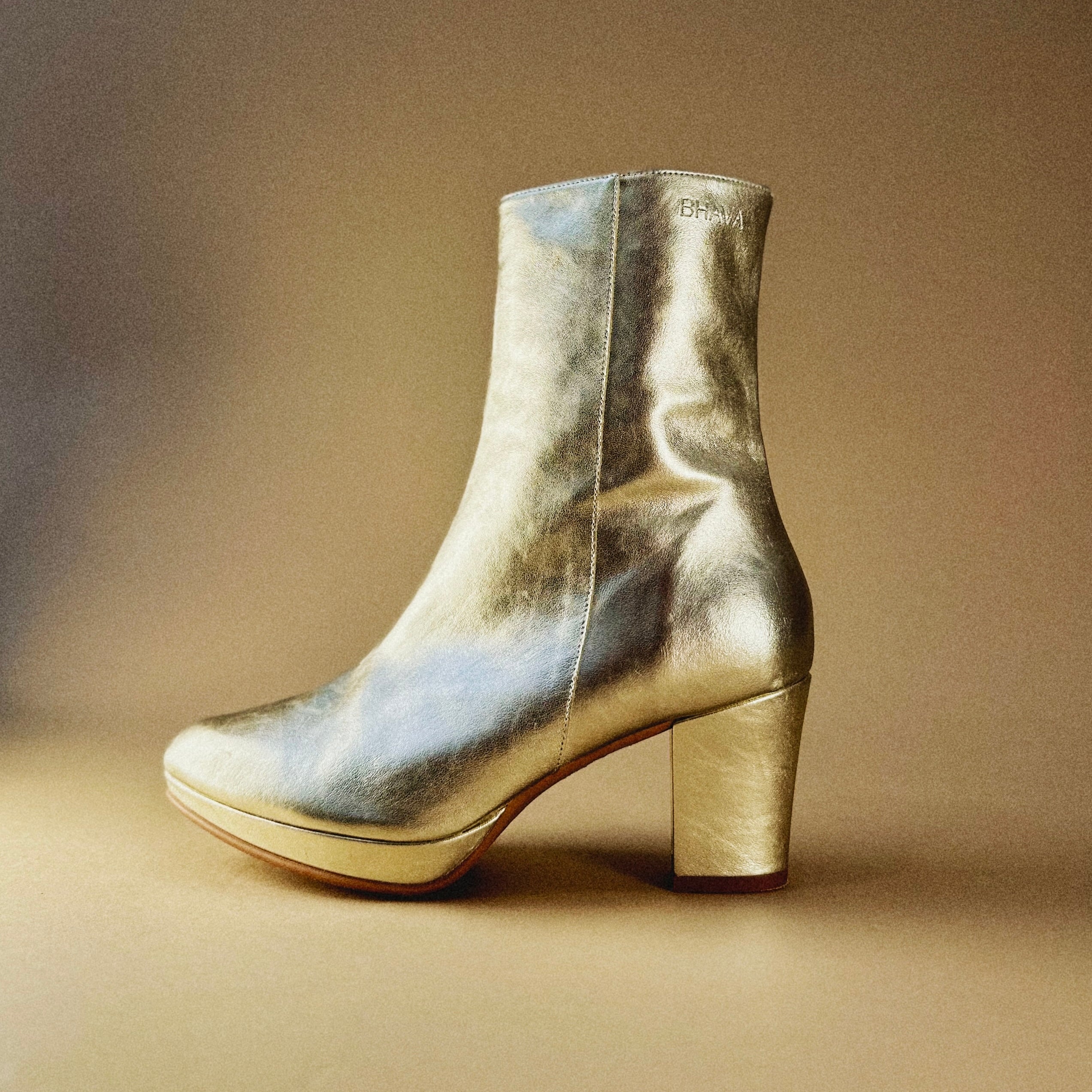 Stevie Platform Bootie in Gold