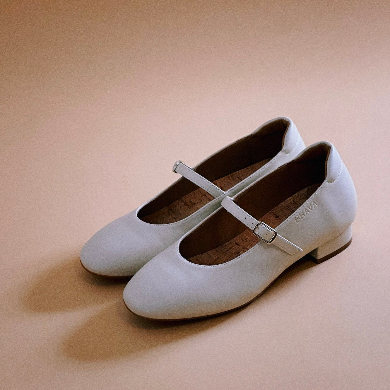 BHAVA BEST BALLERINA COMFORT FLAT IN IVORY