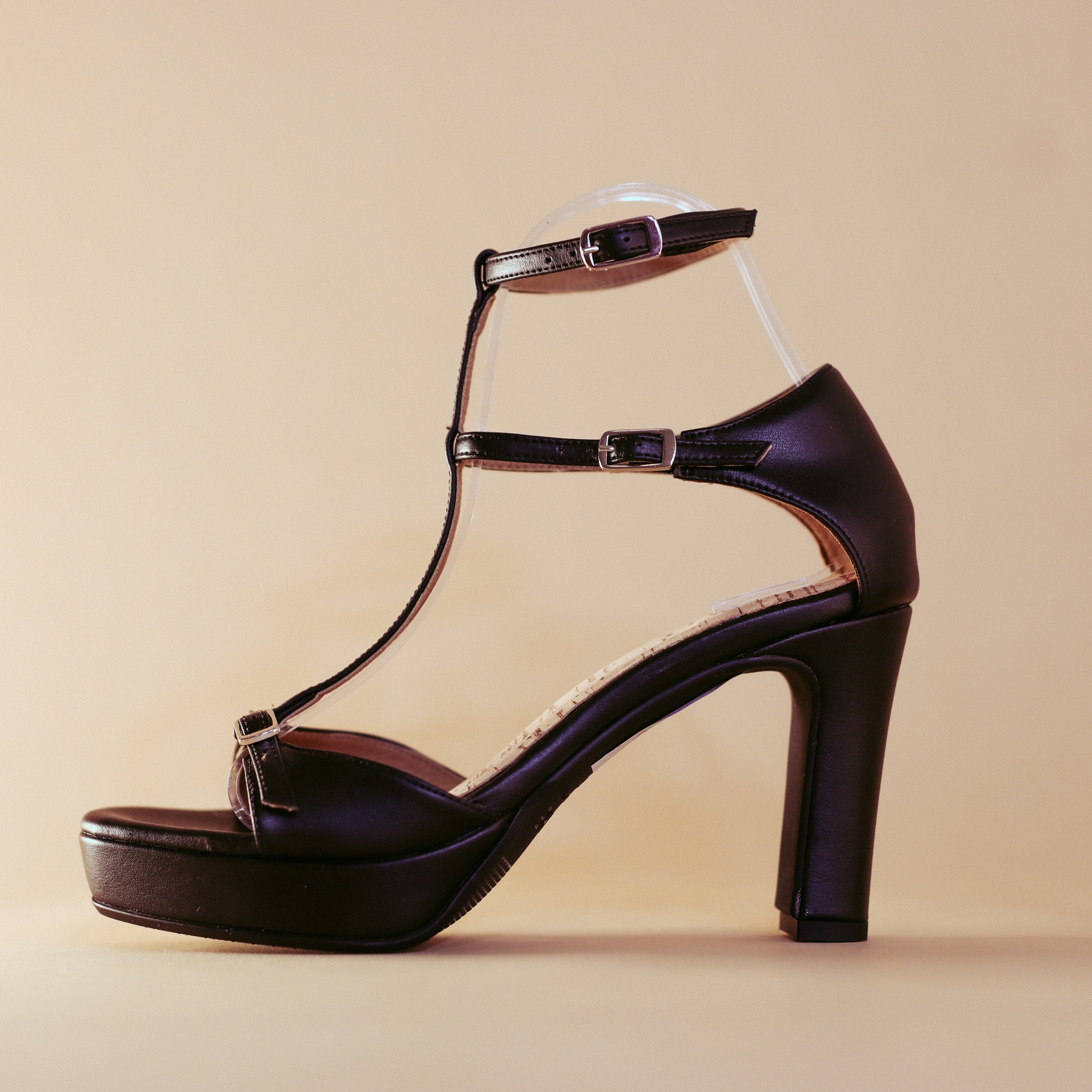 Bhava Athena vegan convertible platform comfort heel