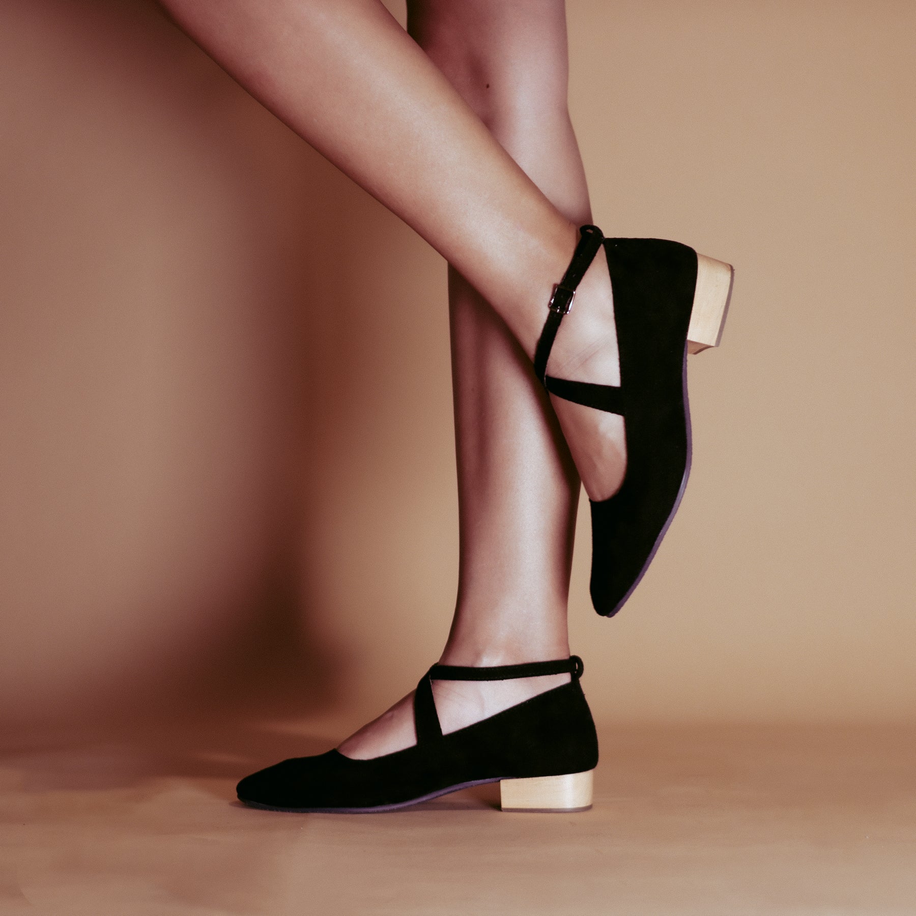 BHAVA VEGAN MARY JANE FLAT IN BLACK