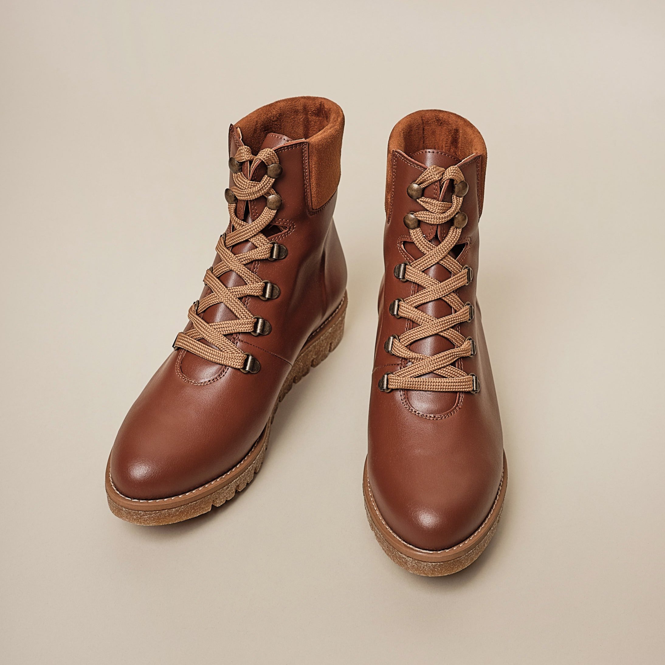 BHAVA Vegan comfort Ranger hiking boot brown