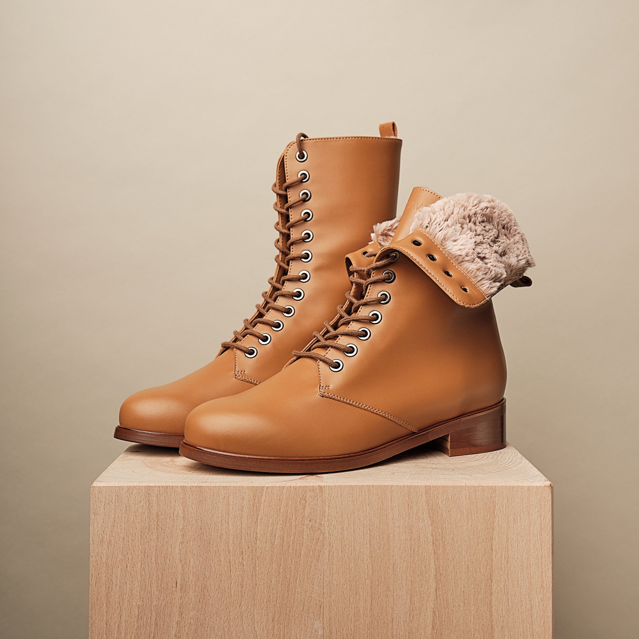 BHAVA VEGAN WINTER LACE UP GINSBURG BOOT