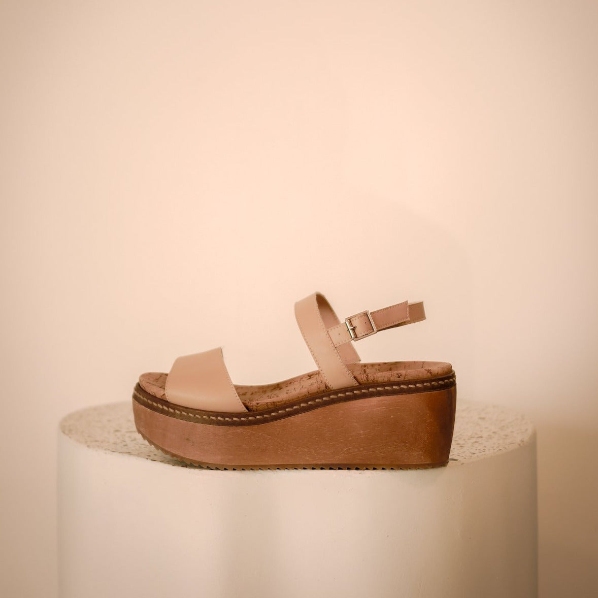 BHAVA ARTISAN LUXURY WOOD CLOG SANDAL