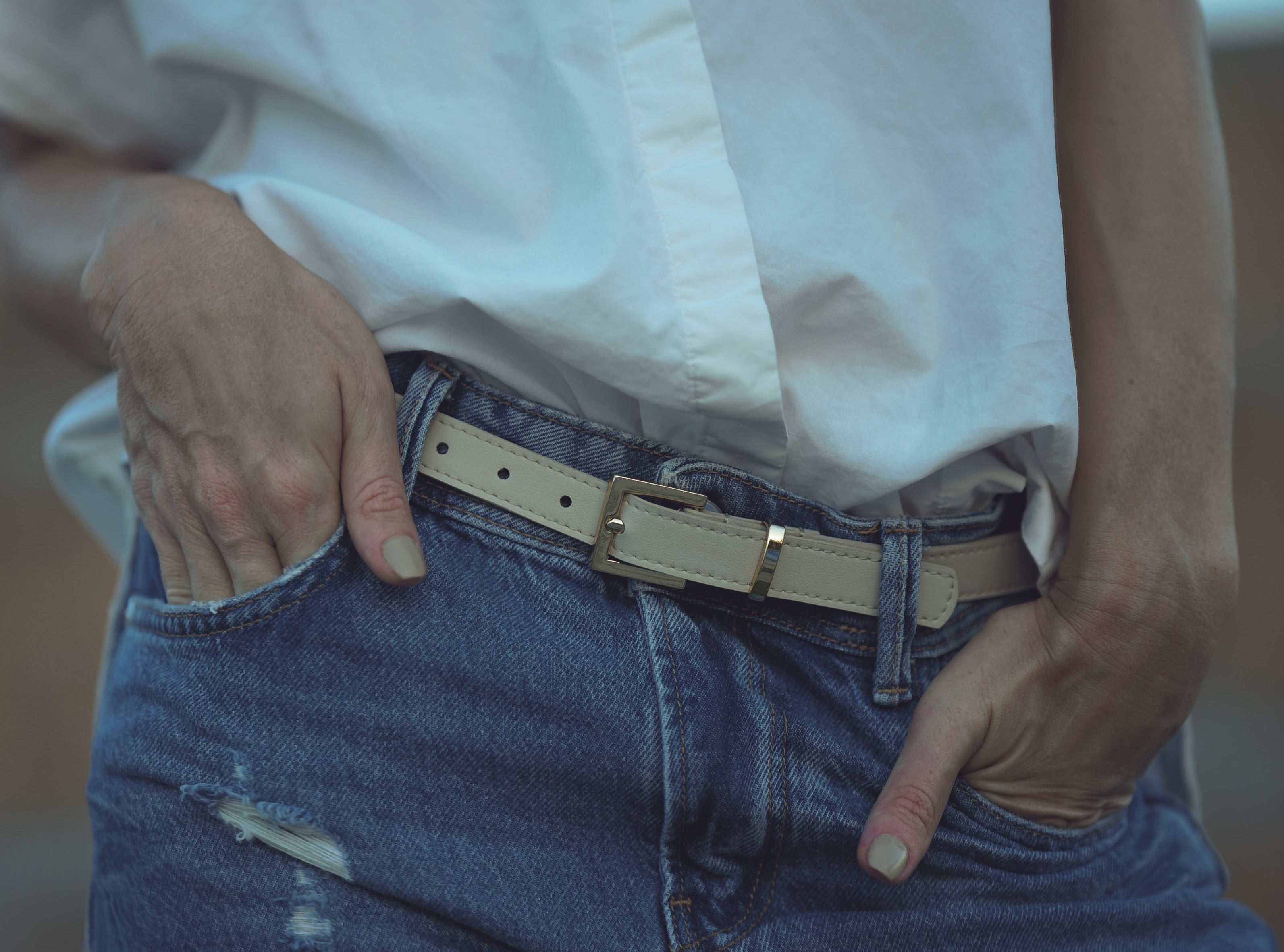 VEGAN 3/4" DRESSY BELT