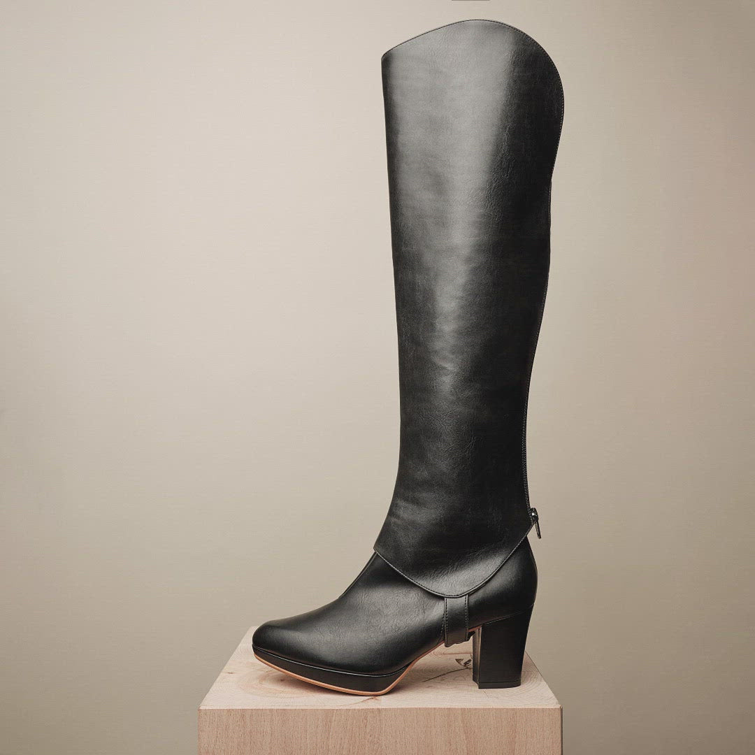 BHAVA VEGAN STEVIE BEST PLATFORM ANKLE BOOTIE 2 IN 1 UPPER