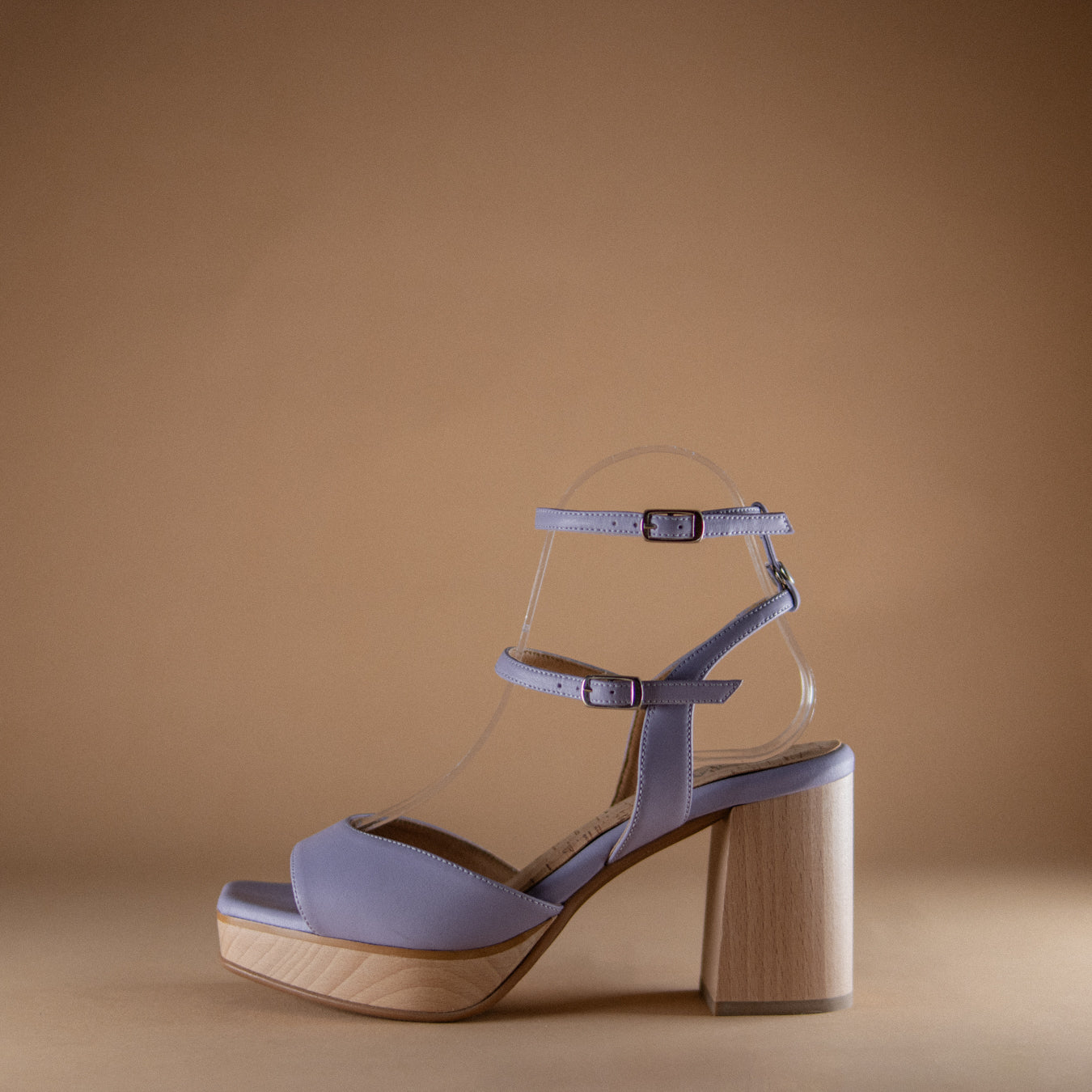 Bhava best vegan platform sandal in lilac