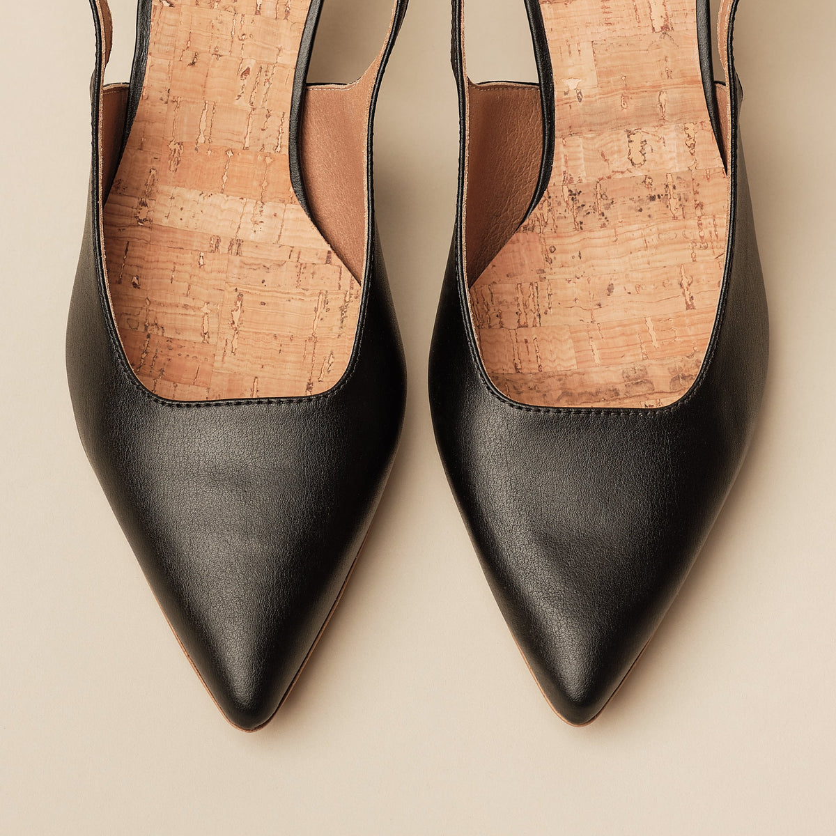BHAVA VEGAN KITTEN HEEL WITH DETACHABLE ANKLE STRAP