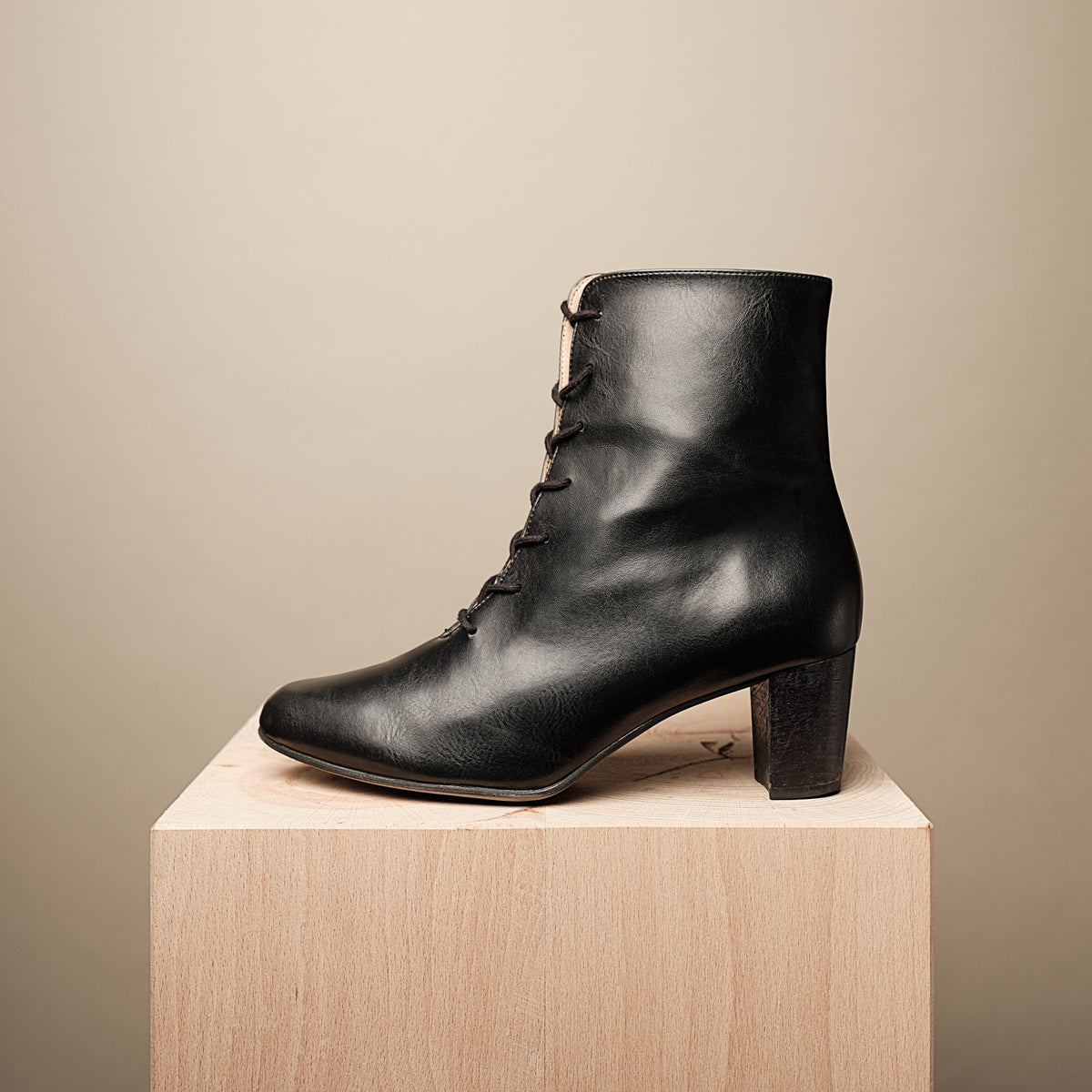 LAST CHANCE SYLVIA LACE-UP BOOTIE