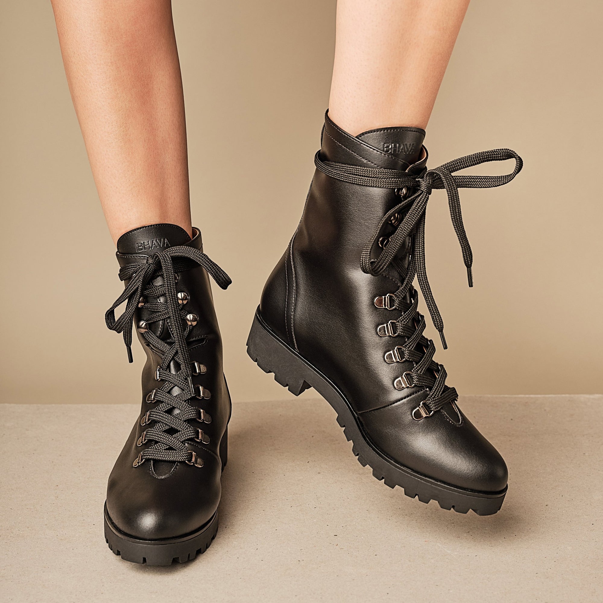 BHAVA Rally best vegan comfort Fall hiking combat boot
