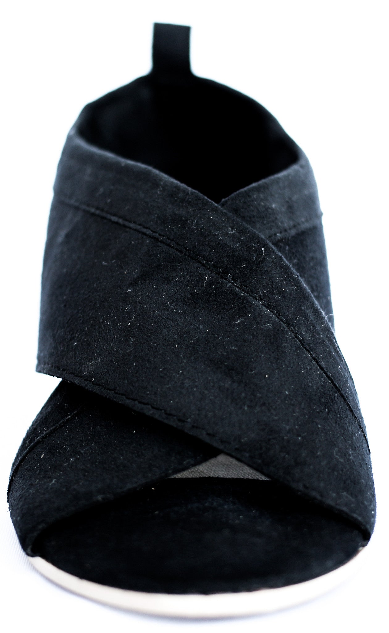 Sheldon Crisscross Black Wedge